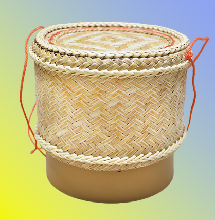 CALATHEA LEAVES STICKY RICE BASKET